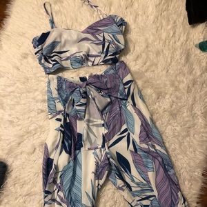 Multi color two piece set